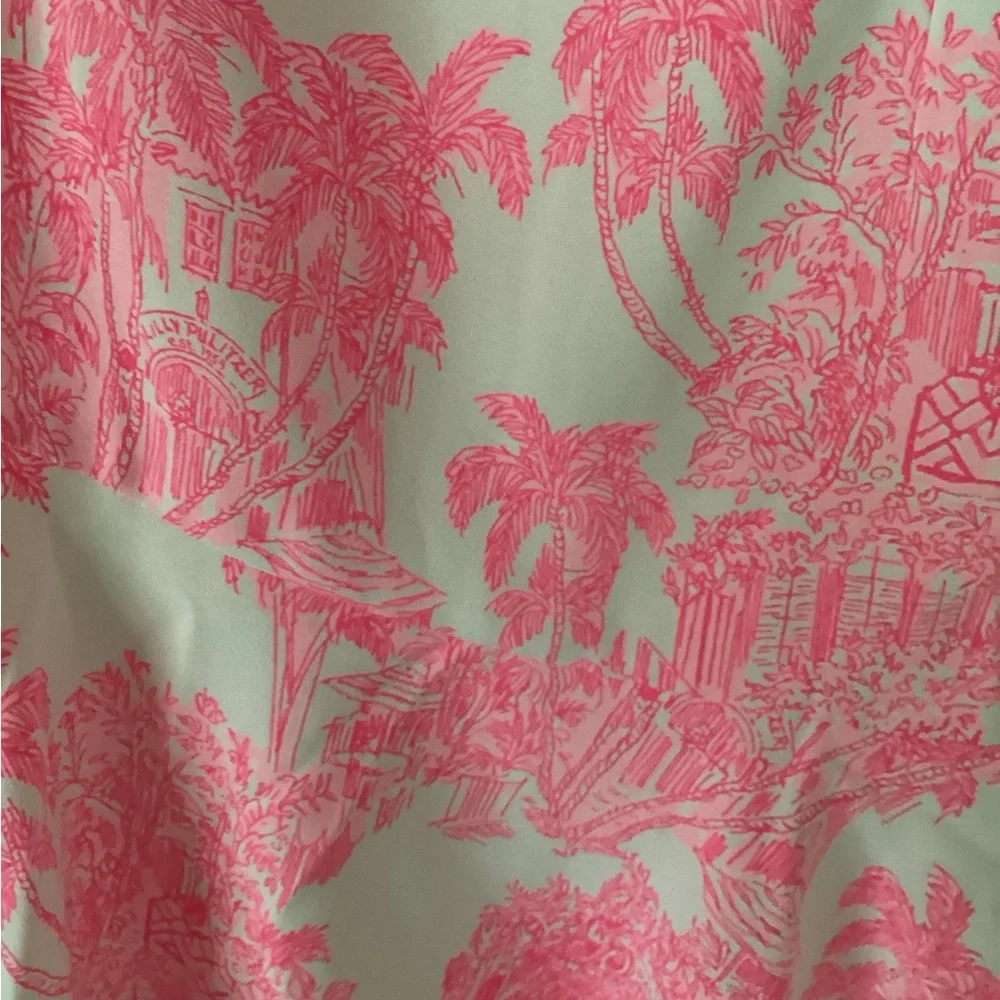 NWT Lilly Pulitzer Ariana one shoulder ruffle romper in Roxie Pink NWT - Picture 7 of 13